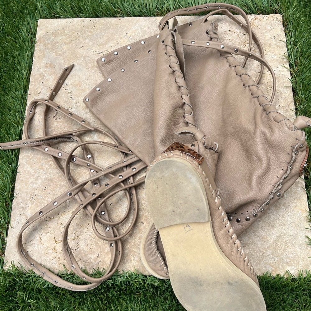 Hector Riccione moccasin boots tan leather - Picture 7 of 15